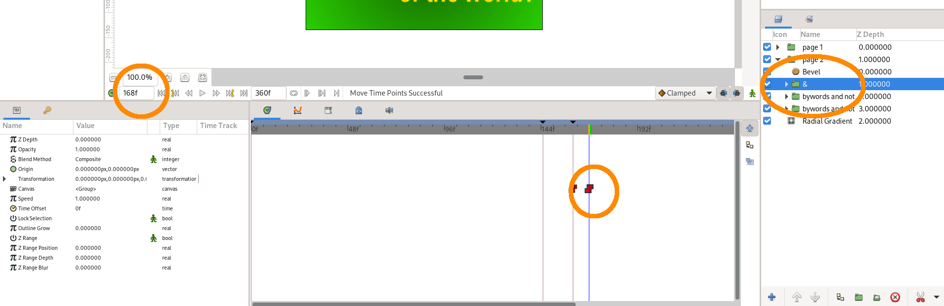 Now we have the "&" layer selected.